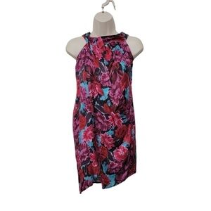 NWT for love & lemons pink floral wrap mini dress